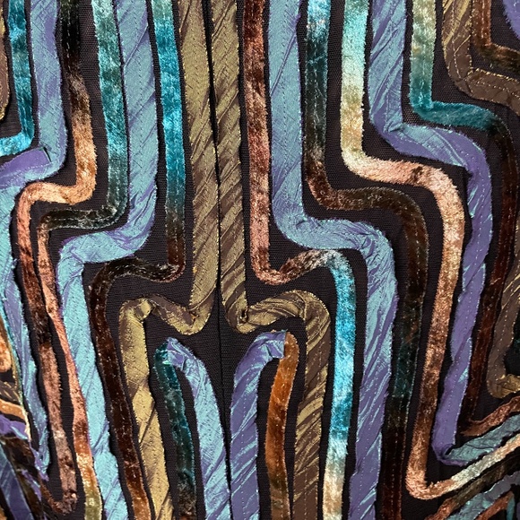 Glamorous vintage boho turquoise metallic jacket! - Picture 12 of 12